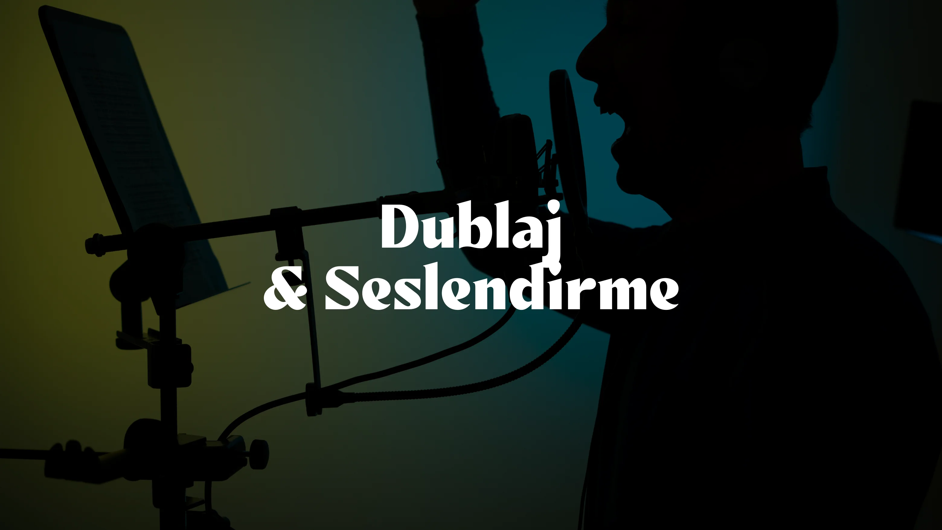 Dublaj ve Seslendirme